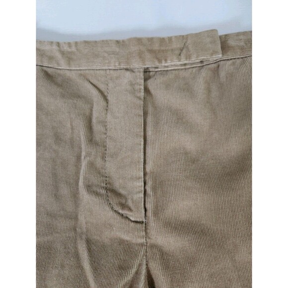 Loft Women's Camel Corduroy Pants Size 12 Wide Leg Marisa Ann Taylor - Picture 6 of 12